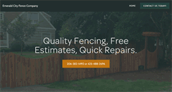 Desktop Screenshot of emeraldcityfence.com